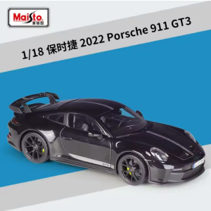 Maisto 1:18 Porsche 911 GT3 Model - Black