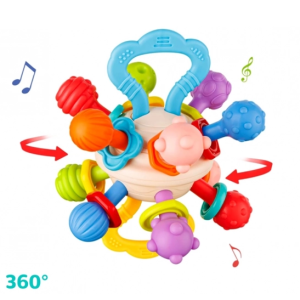 Huanger Premium Baby Rattle & Teether Grip Ball
