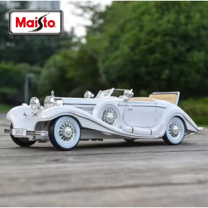 Maisto 1:18 Mercedes Benz 500K Typ Specialroadster 1936 - White